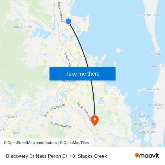 Discovery Dr Near Peron Cr to Slacks Creek map