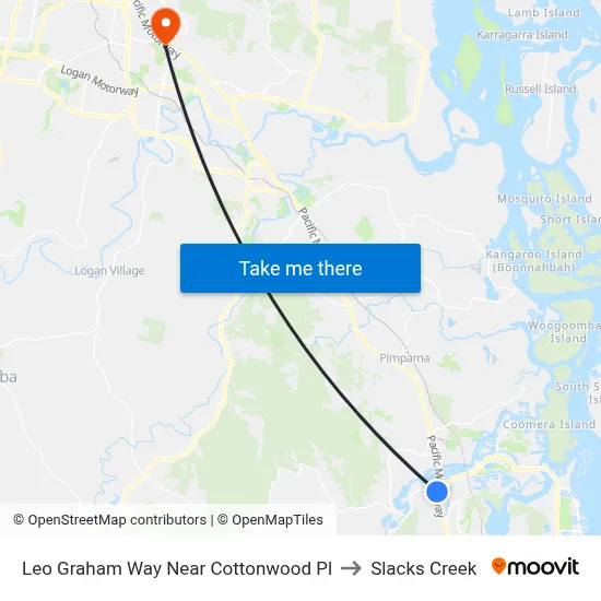 Leo Graham Way Near Cottonwood Pl to Slacks Creek map