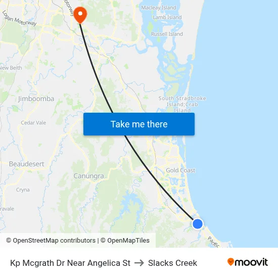 Kp Mcgrath Dr Near Angelica St to Slacks Creek map