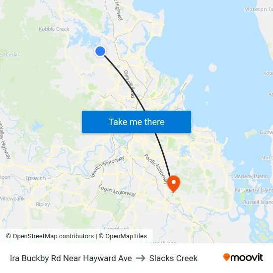 Ira Buckby Rd Near Hayward Ave to Slacks Creek map