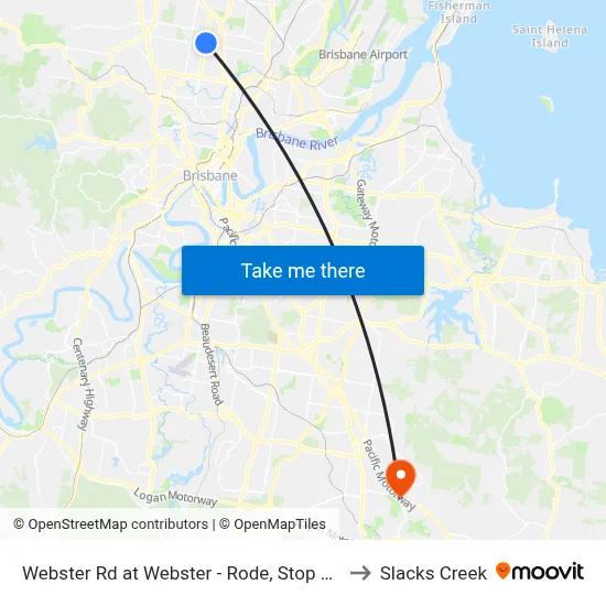 Webster Rd at Webster - Rode, Stop 37 to Slacks Creek map