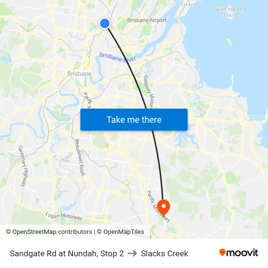 Sandgate Rd at Nundah, Stop 2 to Slacks Creek map