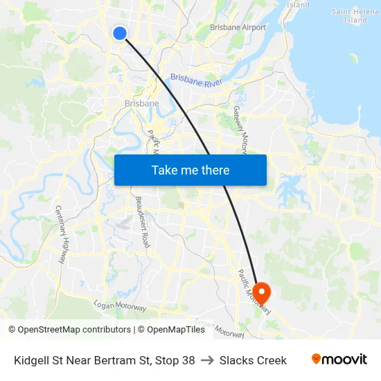 Kidgell St Near Bertram St, Stop 38 to Slacks Creek map