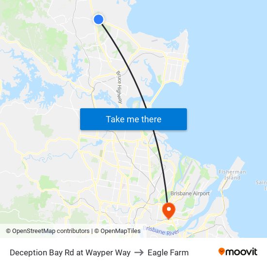 Deception Bay Rd at Wayper Way to Eagle Farm map