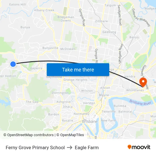 Ferny Grove Primary School to Eagle Farm map