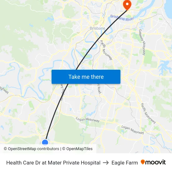 Health Care Dr at Mater Private Hospital to Eagle Farm map