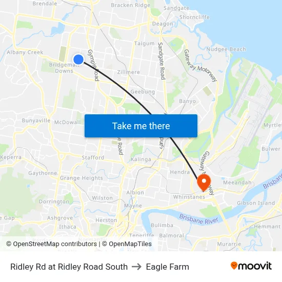 Ridley Rd at Ridley Road South to Eagle Farm map