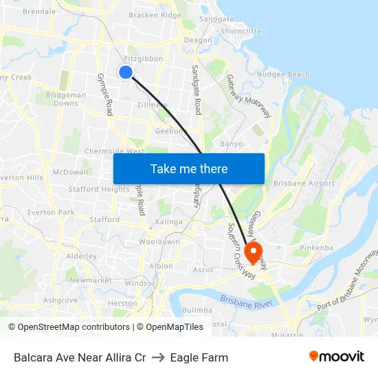 Balcara Ave Near Allira Cr to Eagle Farm map