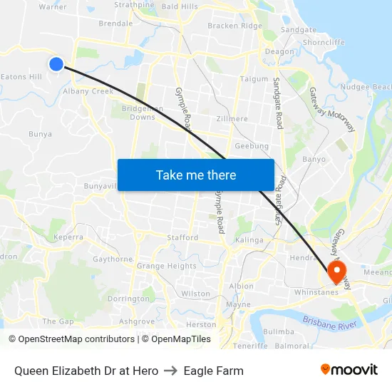 Queen Elizabeth Dr at Hero to Eagle Farm map