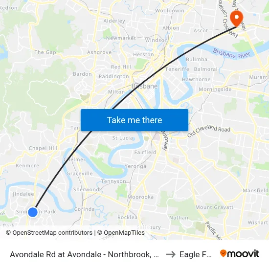 Avondale Rd at Avondale - Northbrook, Stop 60 to Eagle Farm map