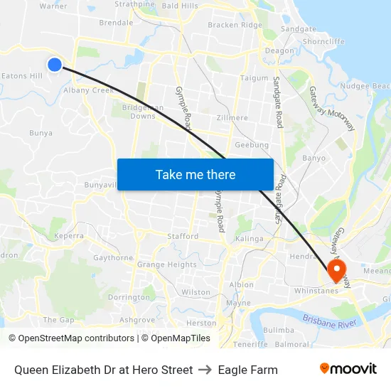 Queen Elizabeth Dr at Hero Street to Eagle Farm map