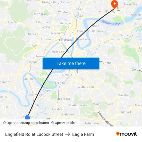 Englefield Rd at Lucock Street to Eagle Farm map
