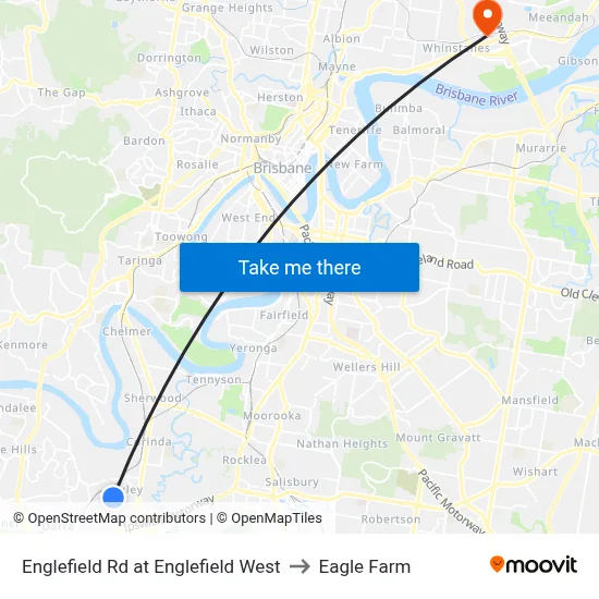 Englefield Rd at Englefield West to Eagle Farm map