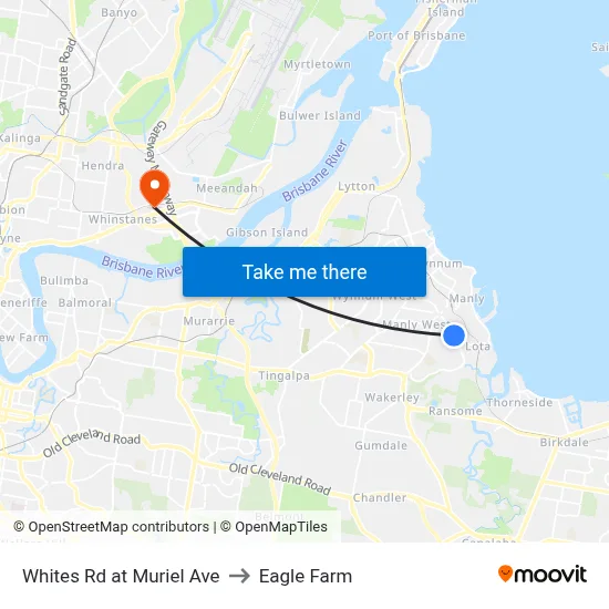 Whites Rd at Muriel Ave to Eagle Farm map