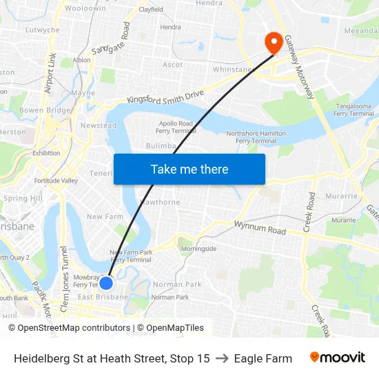Heidelberg St at Heath Street, Stop 15 to Eagle Farm map