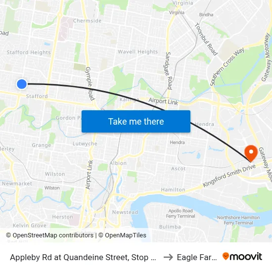 Appleby Rd at Quandeine Street, Stop 34 to Eagle Farm map