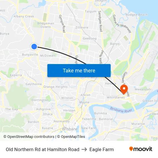 Old Northern Rd at Hamilton Road to Eagle Farm map