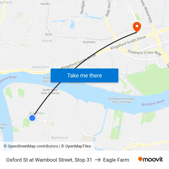 Oxford St at Wambool Street, Stop 31 to Eagle Farm map