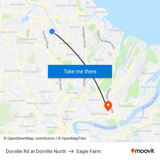 Dorville Rd at Dorville North to Eagle Farm map