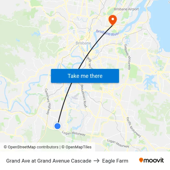 Grand Ave at Grand Avenue Cascade to Eagle Farm map