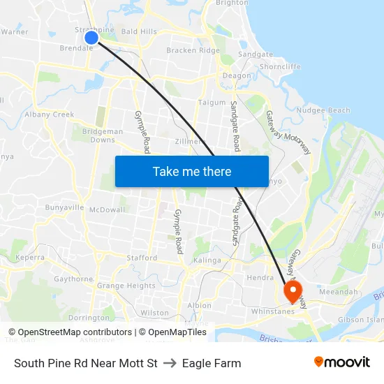 South Pine Rd Near Mott St to Eagle Farm map
