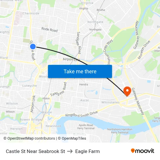 Castle St Near Seabrook St to Eagle Farm map
