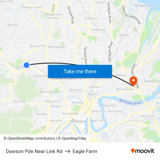 Dawson Pde Near Link Rd to Eagle Farm map