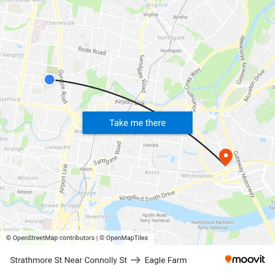 Strathmore St Near Connolly St to Eagle Farm map