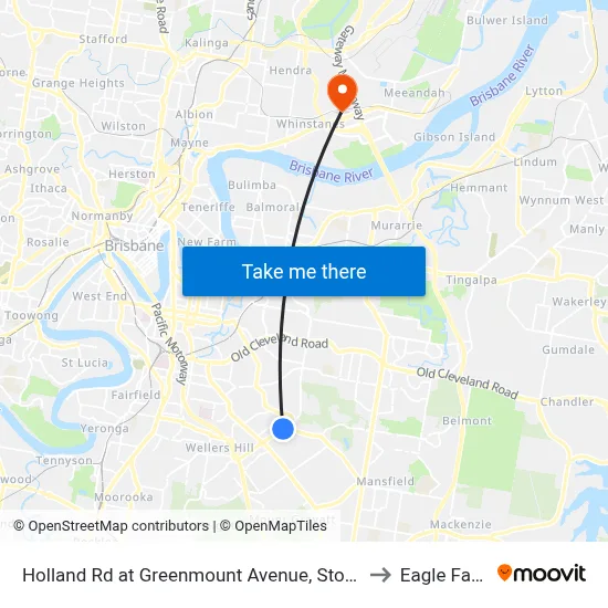 Holland Rd at Greenmount Avenue, Stop 45 to Eagle Farm map