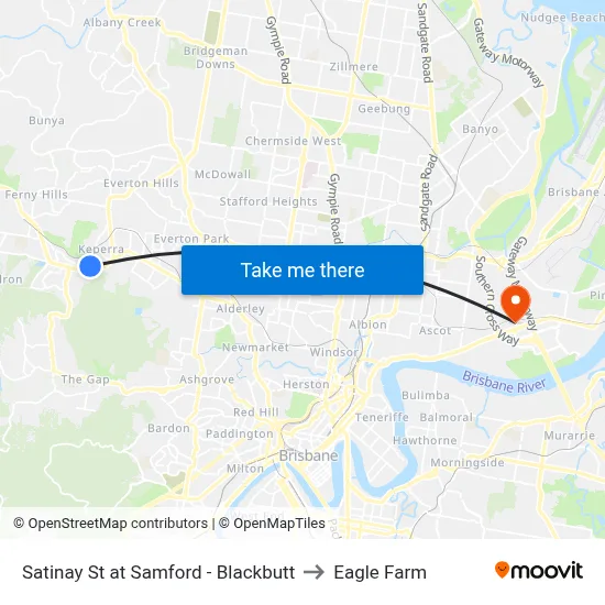 Satinay St at Samford - Blackbutt to Eagle Farm map