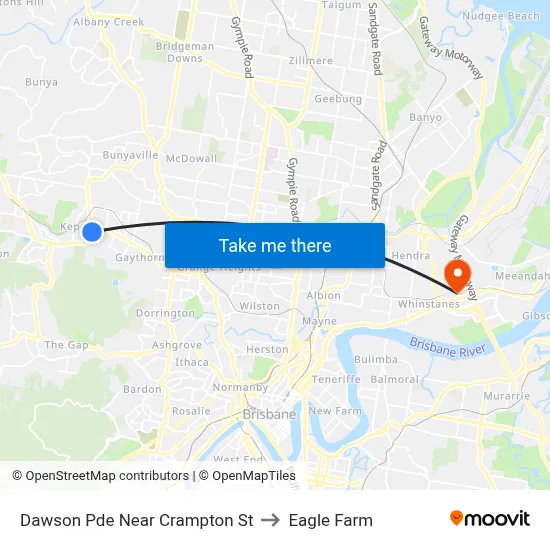 Dawson Pde Near Crampton St to Eagle Farm map