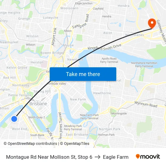 Montague Rd Near Mollison St, Stop 6 to Eagle Farm map