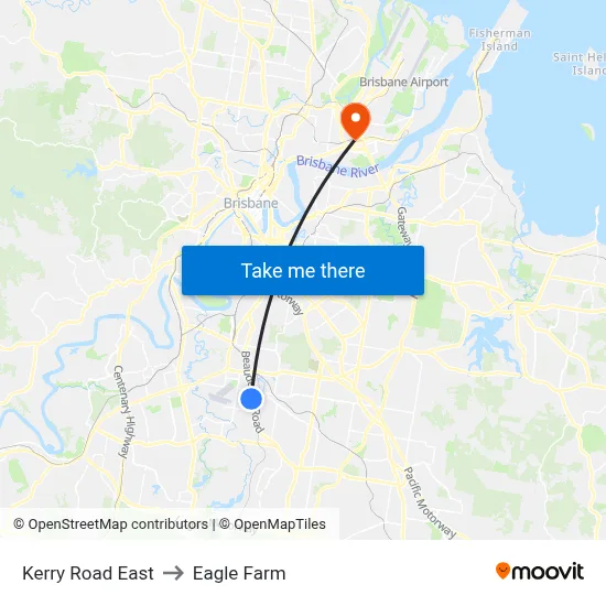 Kerry Road East to Eagle Farm map