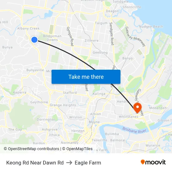 Keong Rd Near Dawn Rd to Eagle Farm map