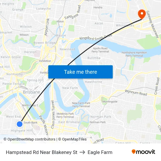 Hampstead Rd Near Blakeney St to Eagle Farm map