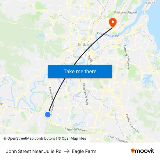 John Street Near Julie Rd to Eagle Farm map