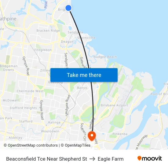 Beaconsfield Tce Near Shepherd St to Eagle Farm map