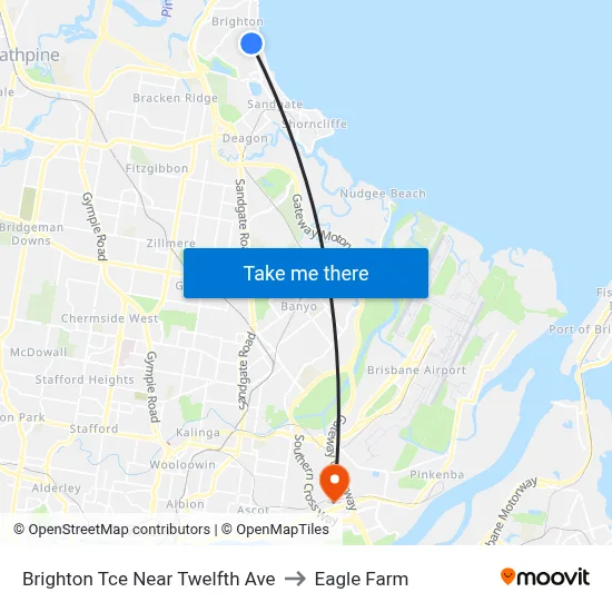 Brighton Tce Near Twelfth Ave to Eagle Farm map