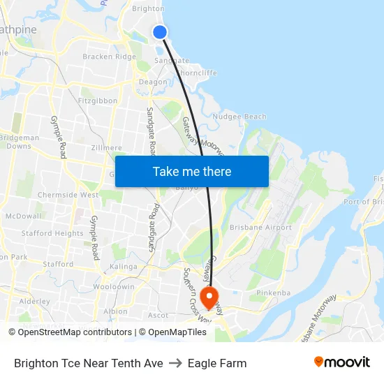 Brighton Tce Near Tenth Ave to Eagle Farm map