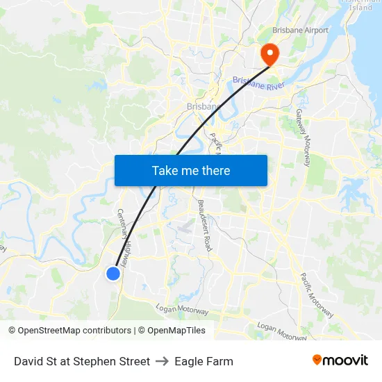 David St at Stephen Street to Eagle Farm map