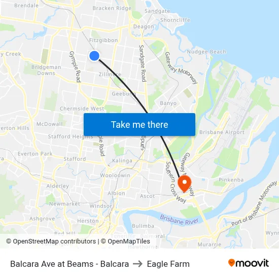 Balcara Ave at Beams - Balcara to Eagle Farm map