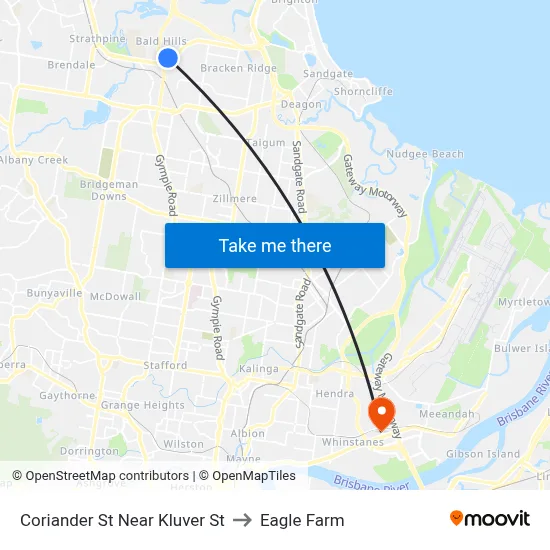 Coriander St Near Kluver St to Eagle Farm map