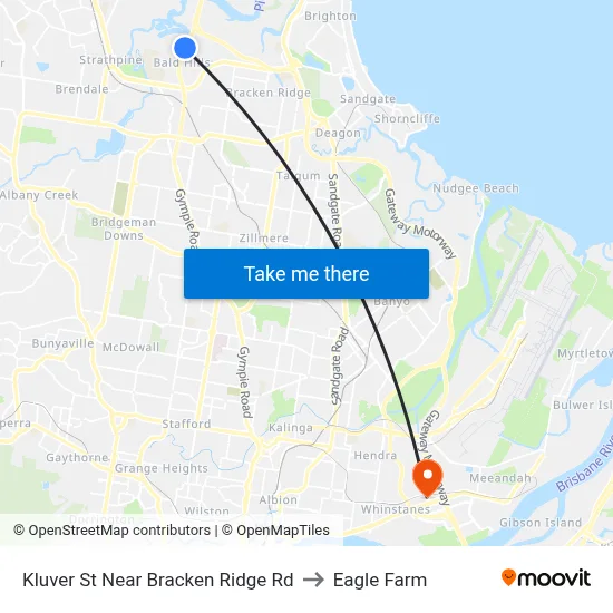 Kluver St Near Bracken Ridge Rd to Eagle Farm map
