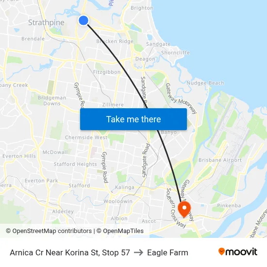 Arnica Cr Near Korina St, Stop 57 to Eagle Farm map