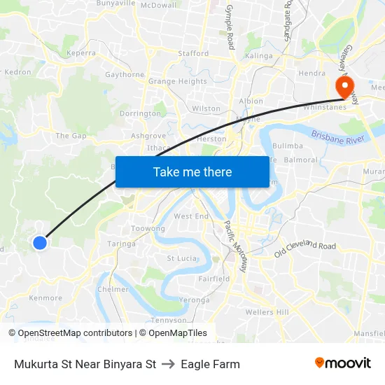 Mukurta St Near Binyara St to Eagle Farm map