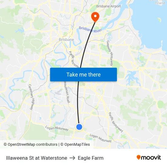 Illaweena St at Waterstone to Eagle Farm map