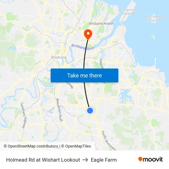 Holmead Rd at Wishart Lookout to Eagle Farm map