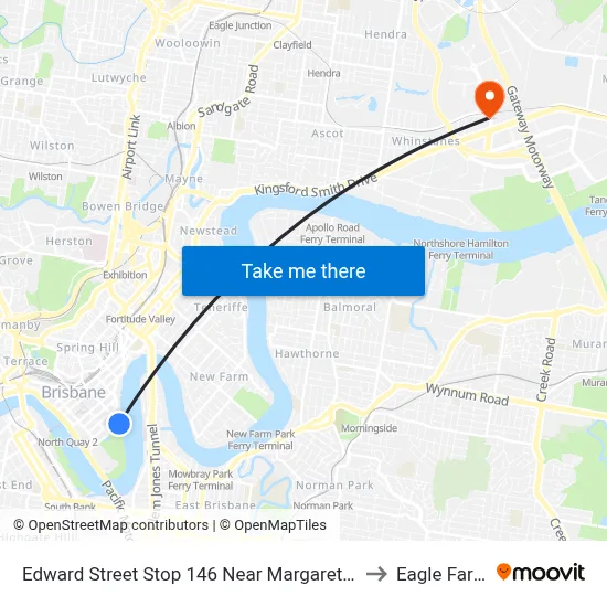 Edward Street Stop 146 Near Margaret St to Eagle Farm map
