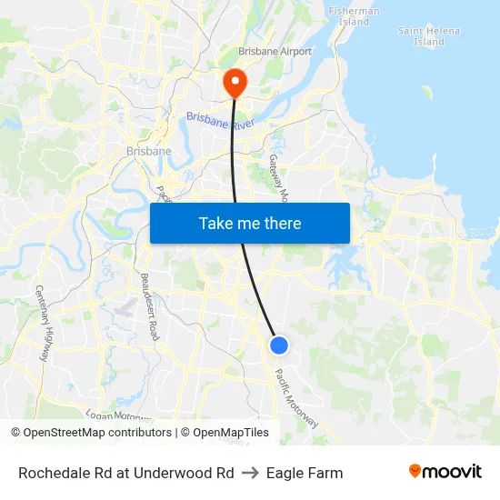 Rochedale Rd at Underwood Rd to Eagle Farm map