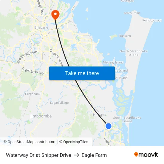 Waterway Dr at Shipper Drive to Eagle Farm map
